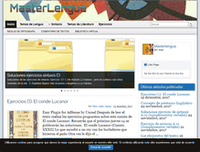 Tablet Screenshot of masterlengua.com